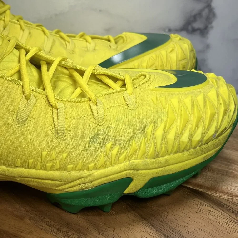 Men’s 16-Nike Force Savage Pro Shark PE Oregon Ducks PLAYER ISSUE SAMPLE Cleats